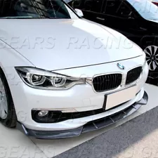 FOR 16-19 BMW 318i 320i 330i 340i F30 F35 CARBON STYLE FRONT BUMPER BODY KIT LIP