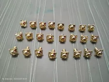 Gold Plated M4 Screws For Old School Amplifiers Amps 8.4*8.4mm Qnty: 24 New Rare