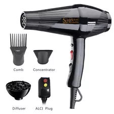 Professional Hair Dryer High Qaulity Blow Dryers 2200W 4 Attachments 2.5m Cord