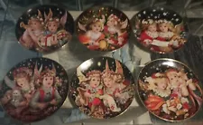 The Bradford Exchange 6 Vintage Plates Little Angels Set for Sale VTG