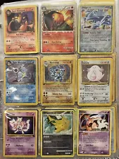 Pokemon Binder Collection Cards Lot 1st Edition Shadowless WOTC Holo Base Set