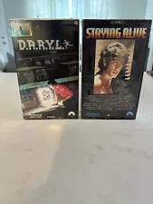 D.A.R.Y.L. & Staying Alive Betamax Tape Sealed Has Drill Hole