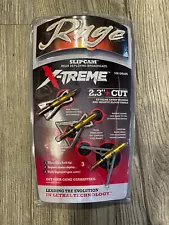 Rage Xtreme Extreme compound bow Broadheads 100 Grain 2.3" HUGE CUT!!!