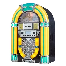 Arkrocket Athena Mini Jukebox Tabletop CD Player Bluetooth Speaker Radio/USB