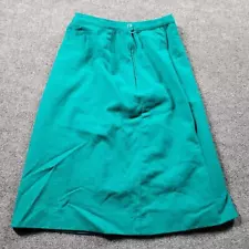 Pendleton Womens Skirt 10 Blue Pure Virgin Wool Above Knee A-Line