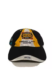 Vintage 2004 Super Bowl XXXVIII Carolina Panthers Adjustable Hat Acrylic & Wool