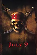 Pirates of the Caribbean (2003) Movie Poster Advance, Original, SS, NM, Rolled