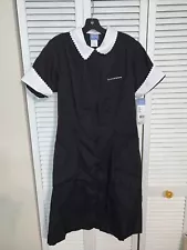 Vintage White Swan Black/white Diner Uniform Dress Size 12