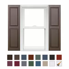 Homeside Raised Panel Vinyl Shutter (1 Pair)