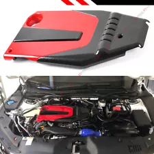 FOR 2016-2021 10TH GEN HONDA CIVIC JDM RED BLACK TYPE-R STYLE ENGINE VALVE COVER