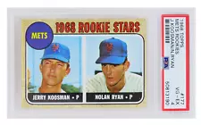 Nolan Ryan / Jerry Koosman (New York Mets) 1968 Topps Baseball #177 RC Rookie Ca