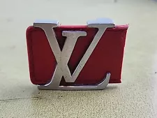 Louis Vuitton Belt Buckle Silver Buckle Only K4