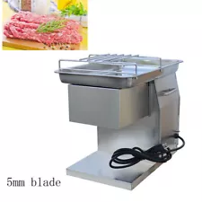 110V QX Stainless Commercial Meat Cutting Machine with 5mm Blade 250kg/h Output