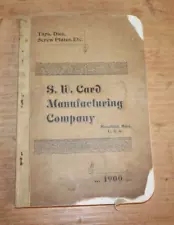 Vintage S.W.Card Manufacturing Company 1900 Catalogue