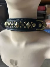 Large Dog Leather Collar