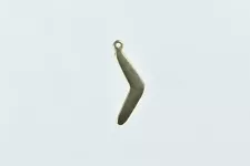 9K Simple Boomerang Australian Weapon Charm/Pendant Yellow Gold *31