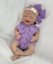 Mini Body Full Silicone Baby Doll Reborn Girl Newborn Lifelike Dolls Soft Cute