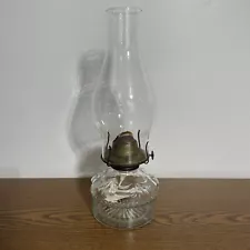 New ListingVintage Eagle Brand Glass Eagle Burner Oil Lamp 12.5” High