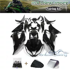 For Kawasaki 2013-2018 Ninja ZX-6R ZX6R ZX636 Black Fairing Kit Body Work +Bolts