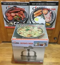 Cobb Premier Portable Charcoal Grill W/ Frying Pan, Frying Dish & Griddle YS-716