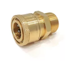 M22 MPT X 3/8" Brass Quick Connect Coupler for Pressure and Power Washers 14mm