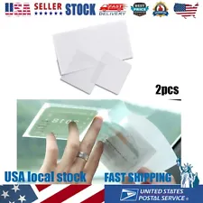 2 Pack Clear Car Windscreen Permit Holder Pocket For Parking Pass 90mm X 90mm