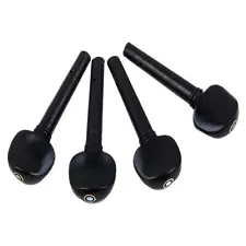 Adore Pro Violin Tuning Pegs with Fish Eye Set of 4 Black Ebony Wood for 4/4