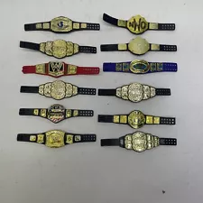 WWE Lot Of 12 Action Figure Championship Belts Wrestling WWF LOT 1