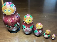 russian nesting dolls signed