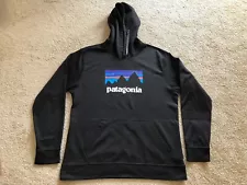 Patagonia Men's Shop Sticker PolyCycle Hoody Black Size L REG STY39518