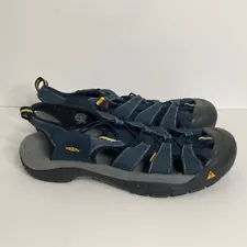 Keen Sandals Mens 15 Blue Newport H2 Waterproof Fabric Hybrid Hiker Shoes