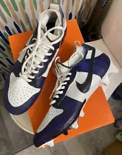 (CUSTOM) Nike Dunks Football Cleats Navy/White Men’s Size 12 [Vapor Edge Pro 360