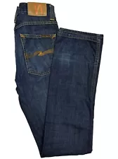 Nudie Jeans Slim Jim 29X34 Dry Broken Twill 100% Cotton Denim