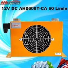 AH0608T-CA 60 L/min Air Cooler Hydraulic Oil Radiator for Hydraulic Power Packs