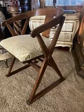 Vintage Danish Modern X Base Chair mid century modern