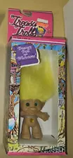 Treasure Troll Doll Yellow Hair / Gold Heart Wishstone Ace Novelty MIB