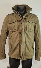 Abercrombie Fitch Mens Military Jacket Large