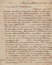 CHRISTOPHER RODGERS - AUTOGRAPH LETTER SIGNED 12/12/1857