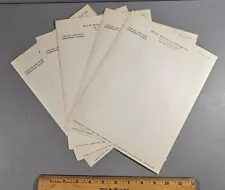 5 VINTAGE UNUSED RACH ROCKCOAT SALES CO. (PAINT) LETTERHEADS, DR. CARL RACH