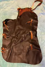 *USA MADE LEATHER BATWING WESTERN RODEO WORK CUTTING SHOW RANCH COWBOY CHAPS NR!