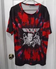 ð¥ SALE EDDIE VAN HALEN EVH TIE DYE ACTIVEWEAR T SHIRT SIZE 2XL XXL