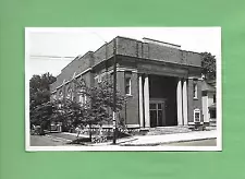 BAPTIST CHURCH In TAYLORVILLE, IL On Vintage Unused Real Photo Postcard