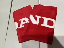 Honda Set Of 2 Scarf Towels Red Logo Not For Sale Cotton 100% Dealer Goods