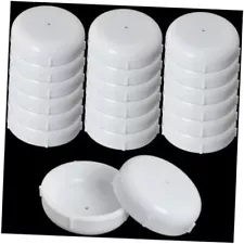 20PCS Patio Iron Table and Chair Leg Pads 1-1/2 inch(38mm) Slide Wrought White