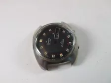 TRADITION MENS ALL STEEL AUTOMATIC ALARM WATCH AS5008 FOR PARTS TO RESTORE