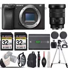 Sony a6400 Mirrorless Camera +18-105mm f/4 G OSS Lens -LOADED KIT