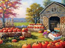 PUMPKINS FOR SALE 1000 PIECE JIGSAW PUZZLE by SUNSOUT ~ NEW & SEALED