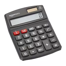 LCD 8-Digit Desktop Calculator, 1 Pack, Small, Black