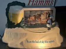 Vintage Hamm’s Beer Motion Billboard Sign.