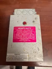 HEAVY DUTY PHASE-A-MATIC PHASE CONVERTER MODEL PAM-600HD